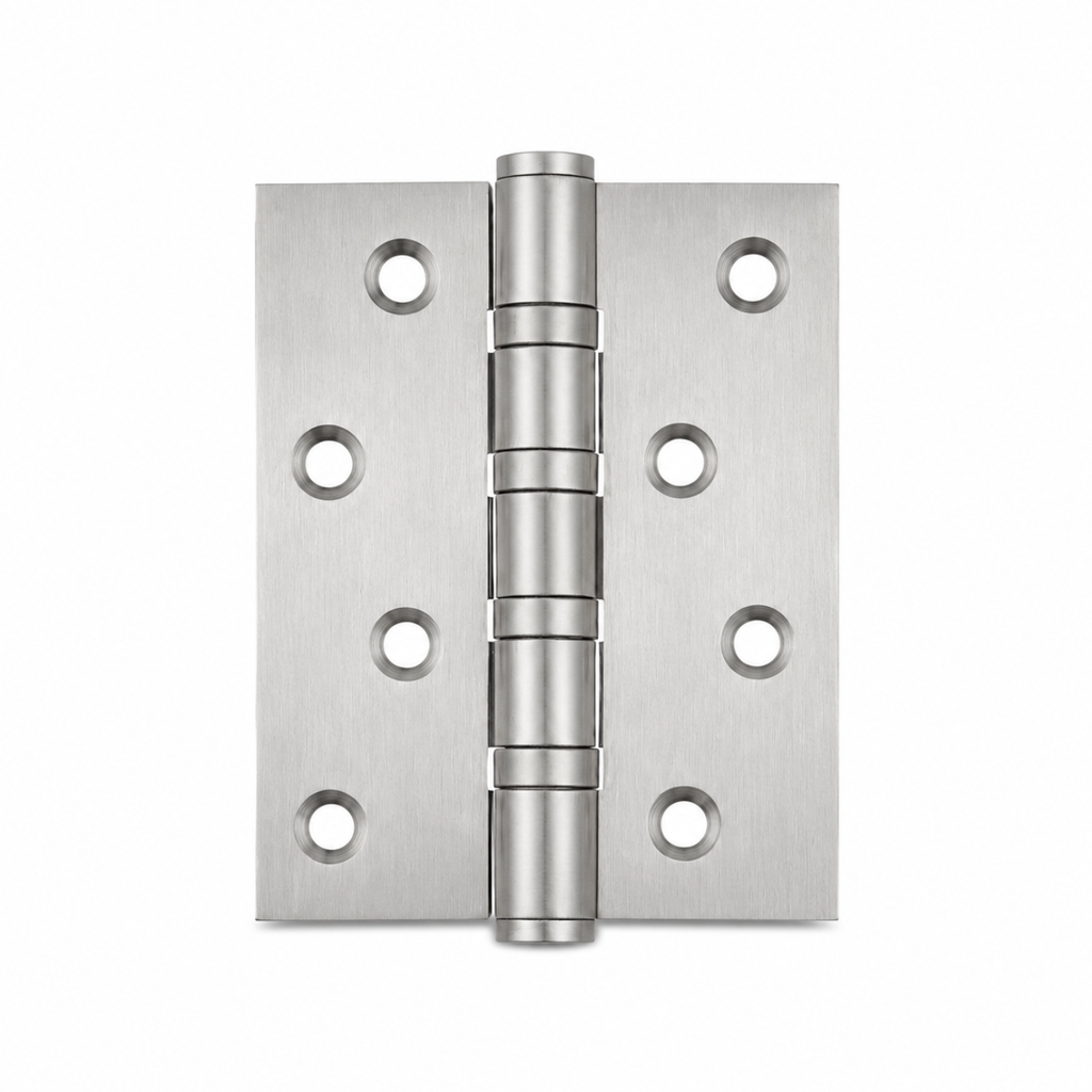 Stepped Brass Butt Hinge — 4" or 5" H × 3.03" W