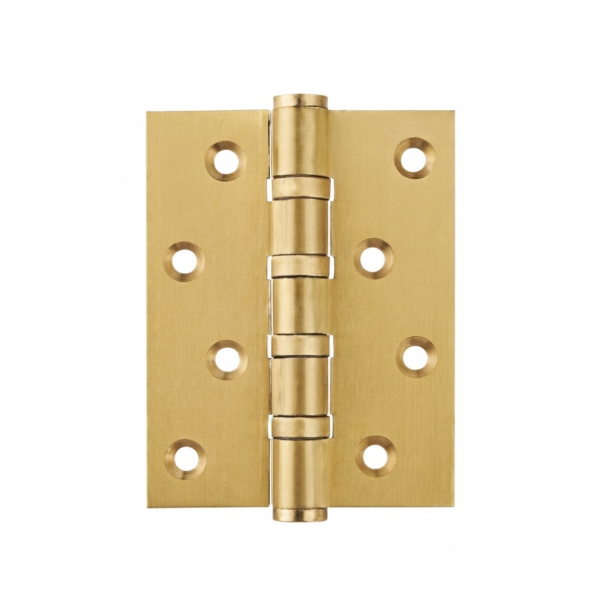 Stepped Brass Butt Hinge — 4" or 5" H × 3.03" W