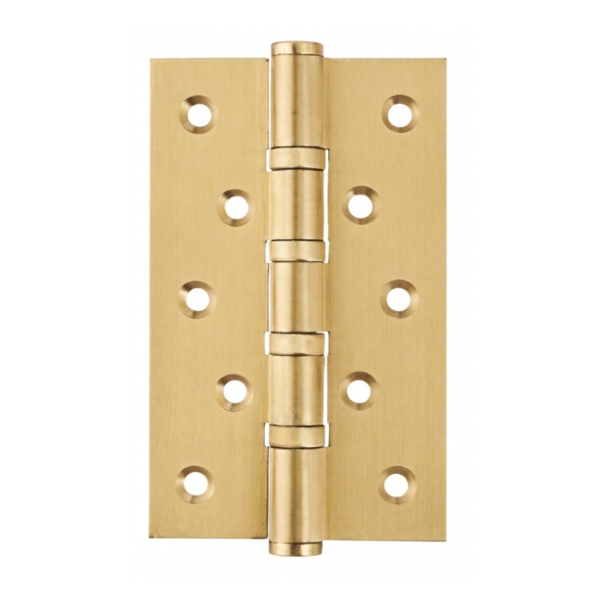 Stepped Brass Butt Hinge — 4" or 5" H × 3.03" W