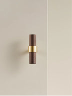 Brass & Wood Handle – Scandinavian T-Bar Pull in Walnut or Beech