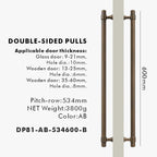 Solid Brass Door Pull Handle – Classical Style for Cabinets & Doors