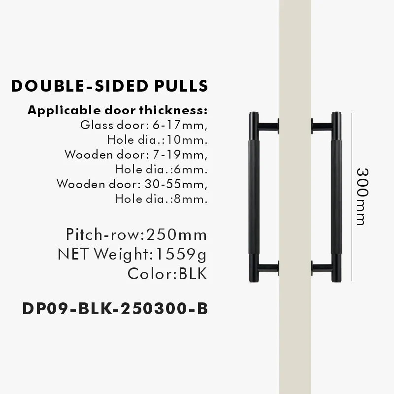 Brass Linear Door Pull Bar – Double or Single-Sided Handle