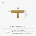 Solid Brass Linear Handle – Modern Kitchen & Cabinet Pull Bar
