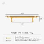 Brass Chrome Gold Handle – French Luxury Cabinet & Door Pull
