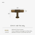 Solid Brass Linear Handle & Knob Set – Modern Textured Cabinet Pulls