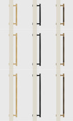 Brass Linear Door Pull Bar – Double or Single-Sided Handle
