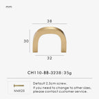 Solid Brass Bent Handle – Simple Modern Cabinet & Drawer Pull