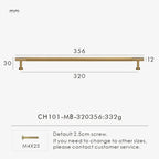 Solid Brass Linear Handle & Knob Set – Modern Textured Cabinet Pulls