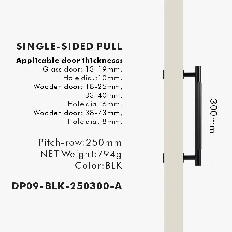 Brass Linear Door Pull Bar – Double or Single-Sided Handle