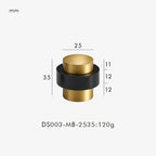 Brass Freestanding Door Stopper – Heavy-Duty Floor Mount Holder
