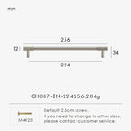 Solid Brass Knurled Knob – Brushed Nickel Luxury Cabinet Handle