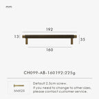 Solid Brass Linear Handle – Modern T-Bar Cabinet & Drawer Pull