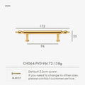 Brass Chrome Gold Handle – French Luxury Cabinet & Door Pull