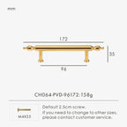 Brass Chrome Gold Handle – French Luxury Cabinet & Door Pull