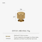 Solid Brass Linear Handle & Knob Set – Modern Textured Cabinet Pulls