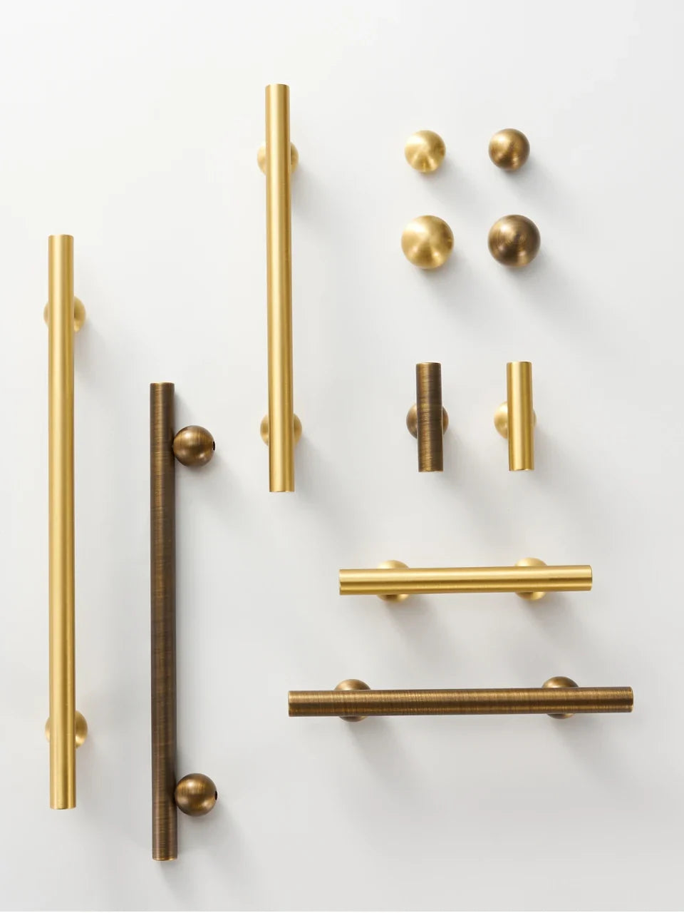 Brass Round Ball Handle – Long T-Bar Cabinet & Drawer Pull
