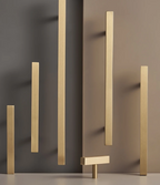 Solid Brass Square Handle – Modern T-Knob Cabinet & Drawer Pull