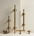Solid Brass Handle – Vintage Brushed Bronze T-Bar Cabinet & Drawer Pull