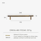 Solid Brass Cross Knurled Handle – Diamond-Cut T-Bar & Cabinet Knob