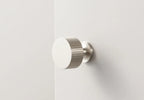Art Deco Solid Brass Cabinet Knob – Vertical Line Design