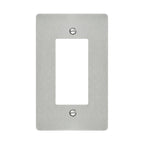 Stainless Steel decorator wall plate / outlet cover with modern brushed finish