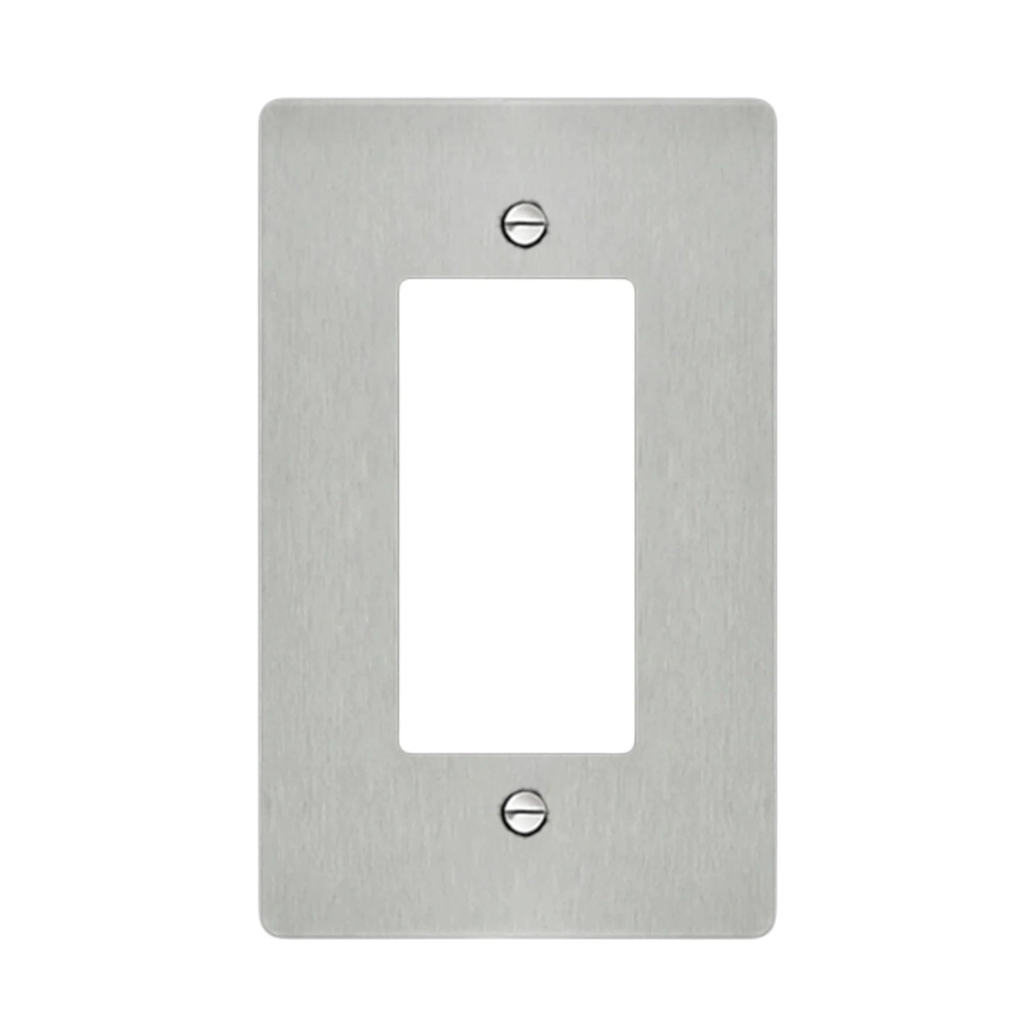Stainless Steel decorator wall plate / outlet cover with modern brushed finish