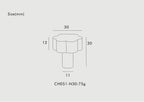 Flower Cabinet Knob – Elegant Hexapetal Design