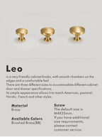 Solid Brass Round Cabinet Knob – Minimalist Design