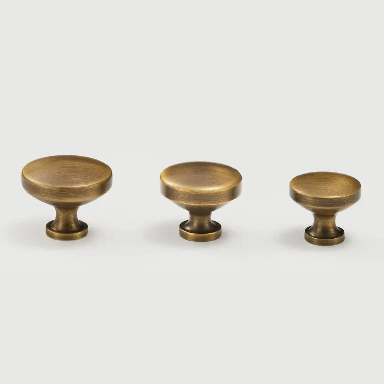 Solid Brass Cabinet Knob – Antique Bronze Finish
