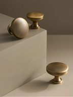 Solid Brass Cabinet Knob – Antique Bronze Finish