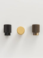 Solid Brass Knurled Cabinet Knob – Brushed Cross Design