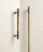 Solid Brass Art Deco Handle – Vertical Line Cabinet Knobs & T-Bar Pulls