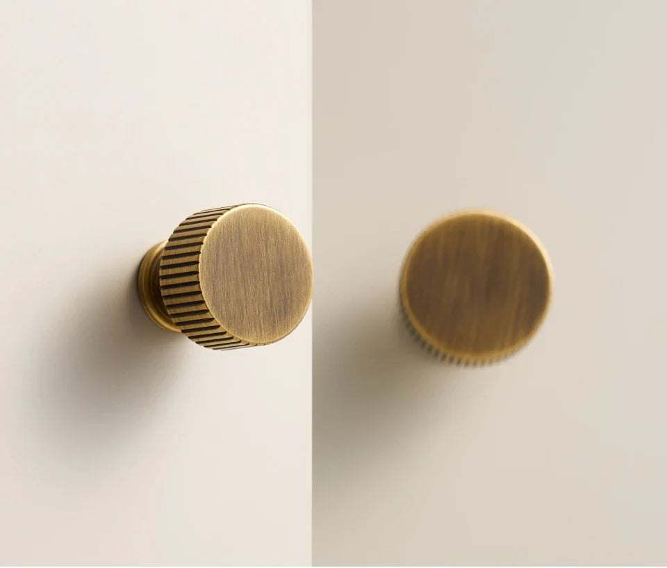 Art Deco Solid Brass Cabinet Knob