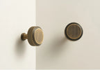 Solid Brass Knurled Cabinet Knob – Diamond Cut Pattern