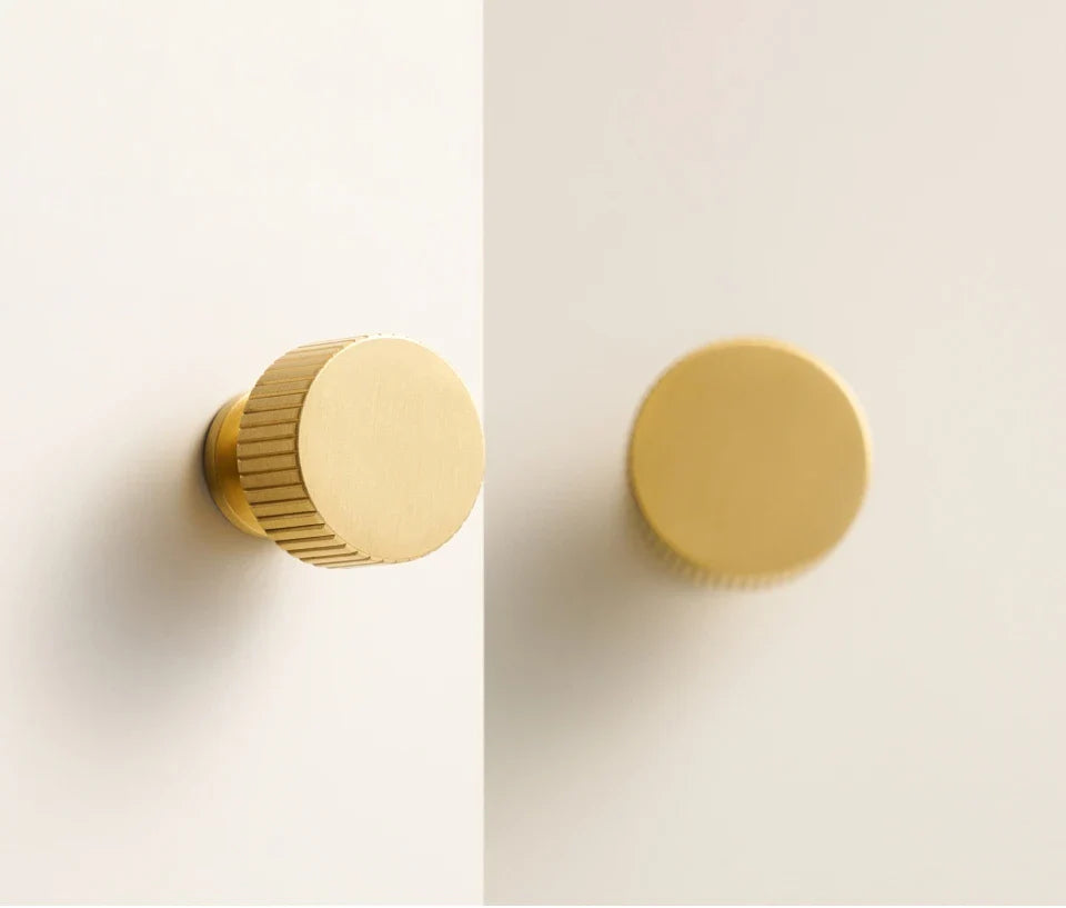 Art Deco Solid Brass Cabinet Knob