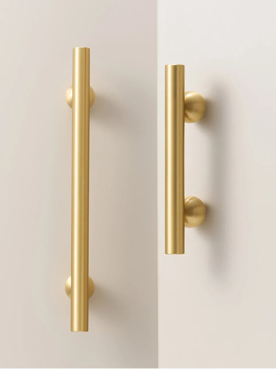 Brass Round Ball Handle – Long T-Bar Cabinet & Drawer Pull