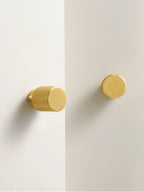 Solid Brass Knurled Cabinet Knob – Brushed Cross Design