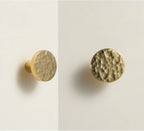 Solid Brass Hammered Cabinet knob Handle