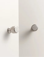 Brushed Nickel Knurled Cabinet Knob – Solid Brass Diamond-Cut Drawer & Door Handle