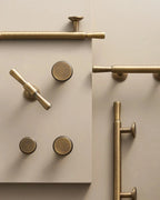 Solid Brass Handle – Vintage Brushed Bronze T-Bar Cabinet & Drawer Pull