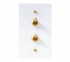 1-Gang Solid Brass Retro Toggle Light Switch