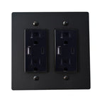 Solid Brass 2-Gang Outlet (4plugs)