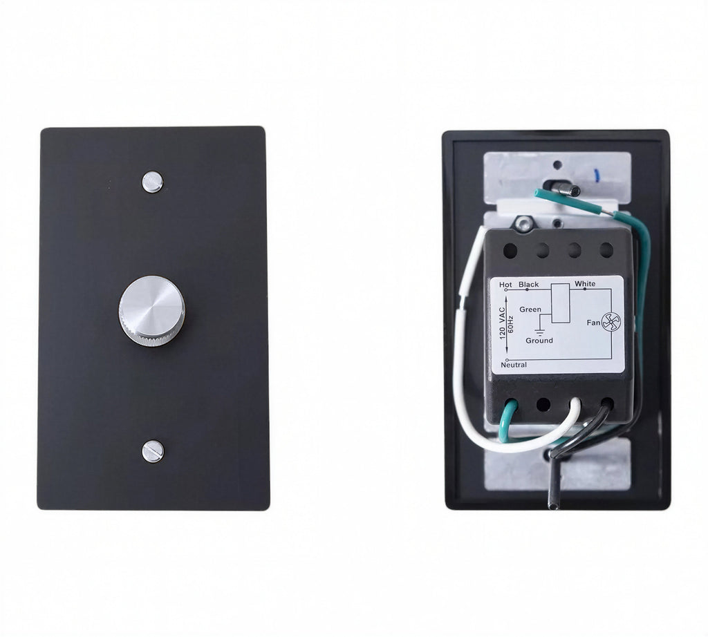 Brass Fan Speed Control Switch – 120V UL