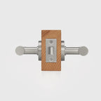 Plain Minimalist Solid Brass Door Lever Set, European Mortise