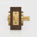 Matte Brass finish, Diamond Knurled Solid Brass Privacy Thumb Turn, US Standard