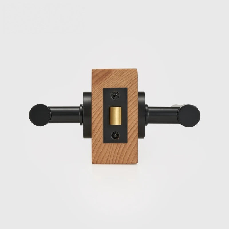 Plain Minimalist Solid Brass Door Lever Set, European Mortise