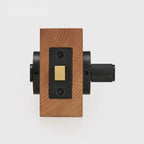 Matte Black finish, Diamond Knurled Solid Brass Privacy Thumb Turn, European Mortise
