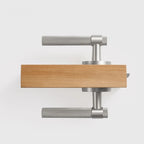 Cross Knurled Solid Brass Door Lever Set, US Standard