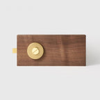 Linear Knurled Solid Brass Privacy Thumb Turn, European Mortise