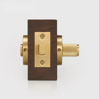Matte Brass finish, Diamond Knurled Solid Brass Privacy Thumb Turn, European Mortise